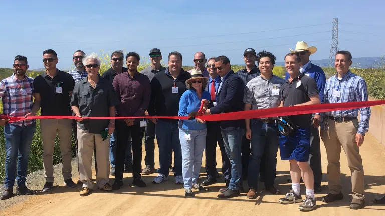 Ribbon-cutting ceremony in Sunnyvale in 2019.